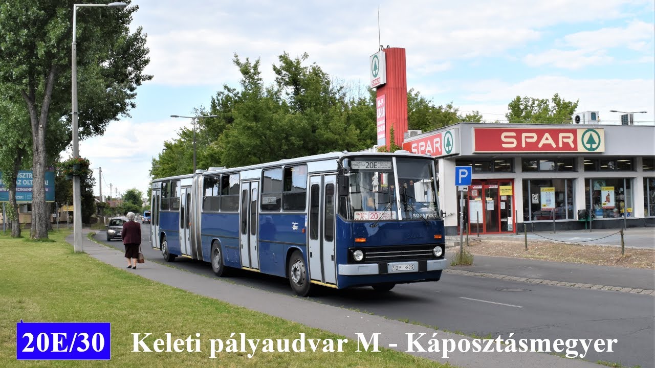 Ikarus 280-as buszok a 20E/30 vonalon (Keleti pályaudvar M - Káposztásmegyer)