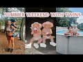 summer weekend in our life ☀️🌻 Trader Joe’s haul, toddler routines, 1 year old twins VLOG