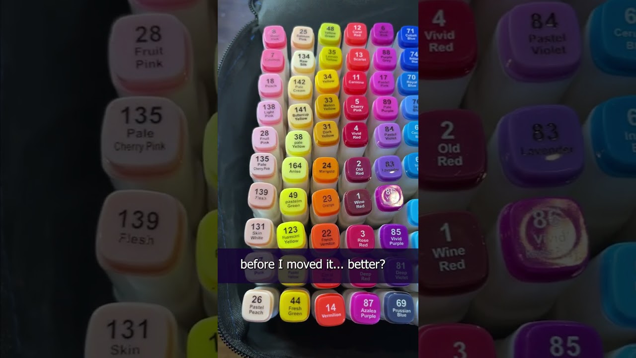 Reorganizing my Markers in Numerical Order... Because you DEMANDED it!