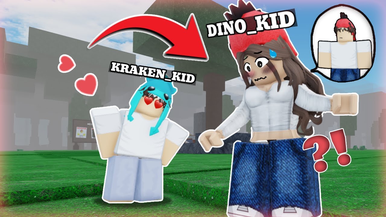 DINO KID TURNS INTO A GIRL?!? Roblox Animation -Survive 99 nights in the Forest