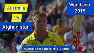 Australia vs Afghanistan 2015 world cup - Aus vs Afg cricket world cup