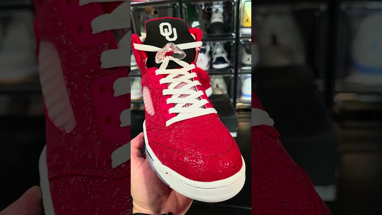 AIR JORDAN RETRO 5 "OU SOONERS" SHOEKING23.ORG WHATSAPP +8613959595261