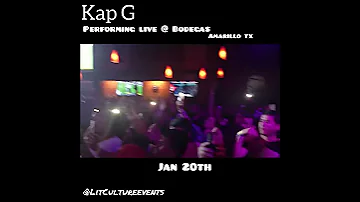 Kap G live performance in Amarillo tx