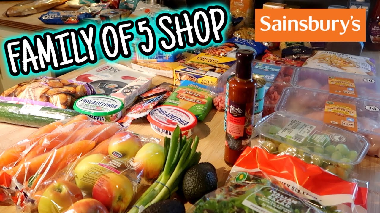 Как накормить семью из 5 человек, купив продукты в Sainsbury's