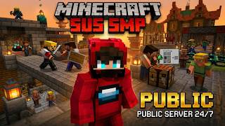 sus smp LIVE STREAM | 24/7 public minecraft server | #minecraft #minecraftlive