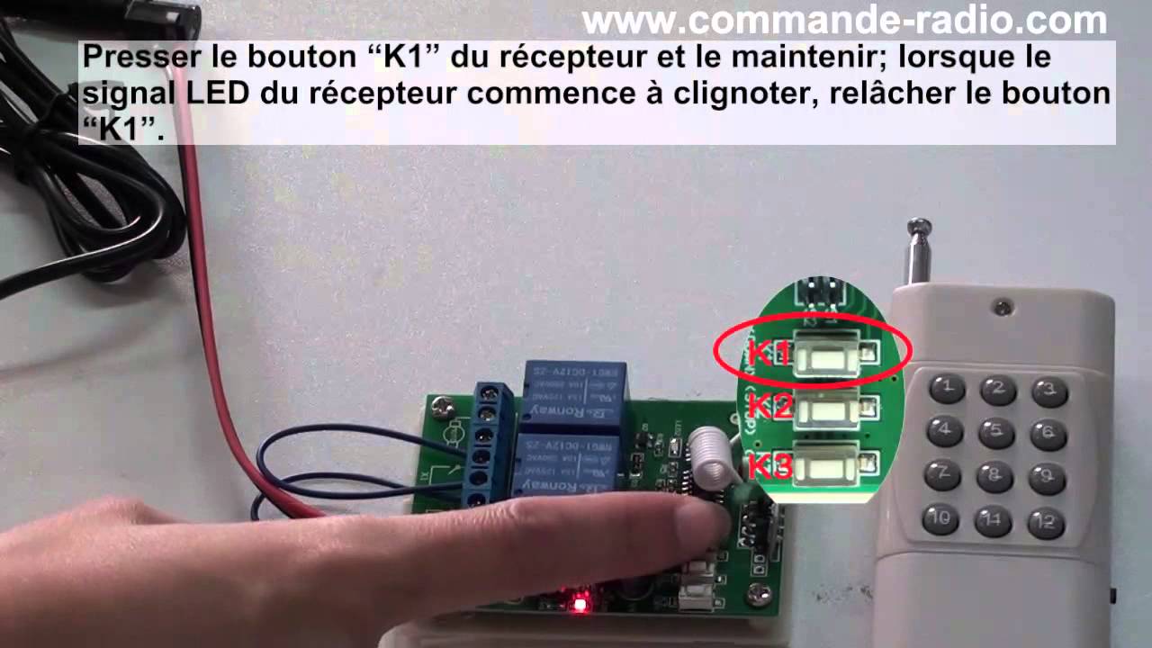 Comment Apprendre l’ Émetteur Pour Récepteur à Distance Sans Fil de