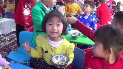 Trường Mầm non Hà thành Võ cường Bắc ninh - Bé vui Tất niên - Tiệc Buppe