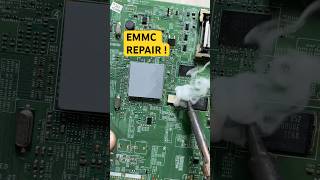 Samsung TV eMMC IC Replacement & Micro Soldering 🛠️⚡ #emmc #boardrepair #shorts