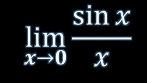 Special Trigonometric Limits Proof