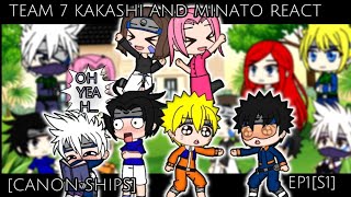 🍅TEAM 7 KAKASHI AND TEAM 7 MINATO + KUSHINA REACT TO EACH OTHER 🍜[PART 1]||CANON SHIPS||[GC]