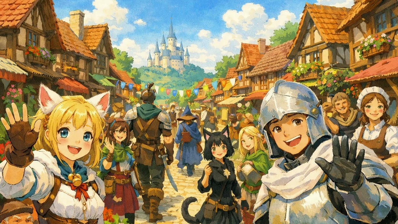 Welcome to Isekai - Lo-Fi Medieval Fantasy Music Lyre, Flute