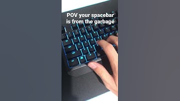 Yes but does your spacebar sound this garbage??