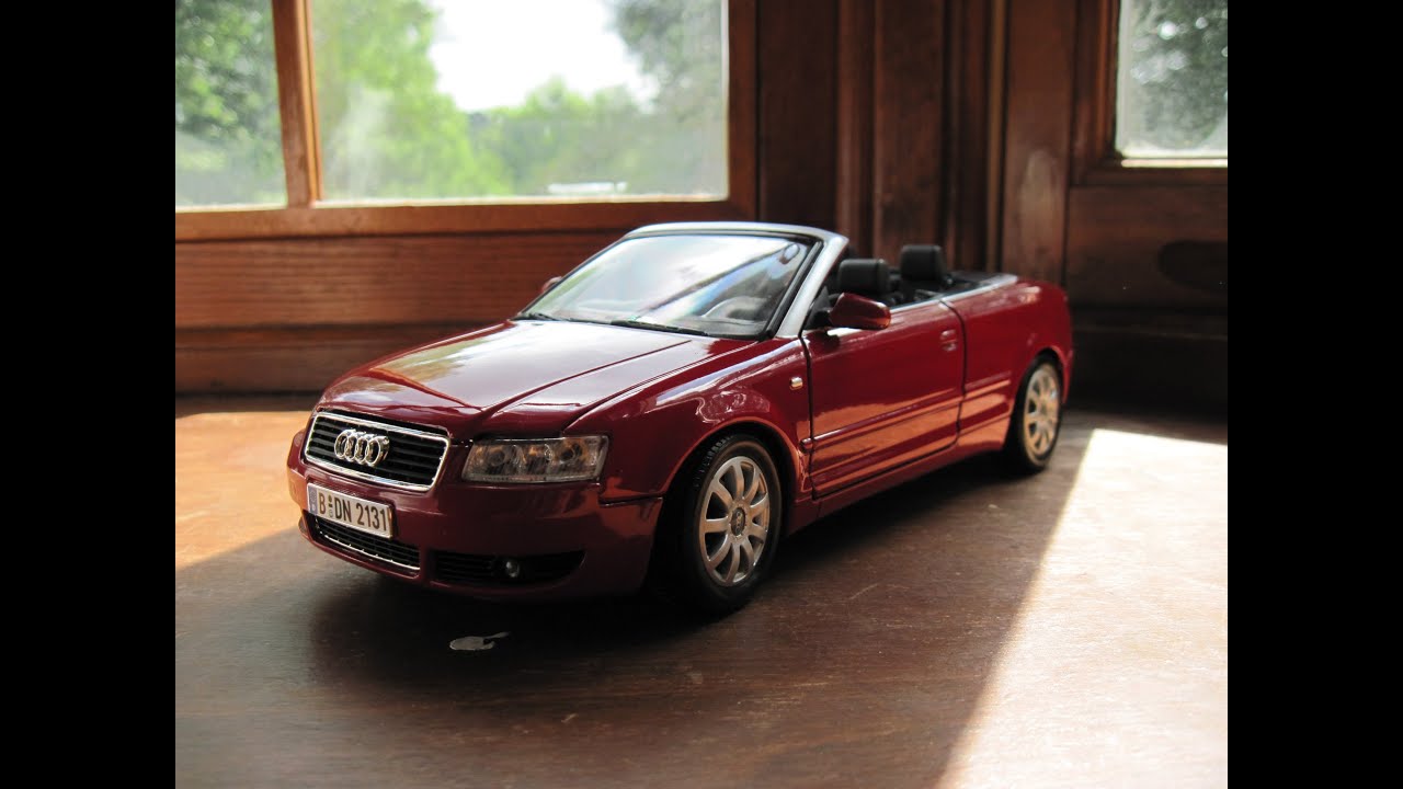 Review of 1/18 Audi A4 Cabriolet by Motormax - YouTube