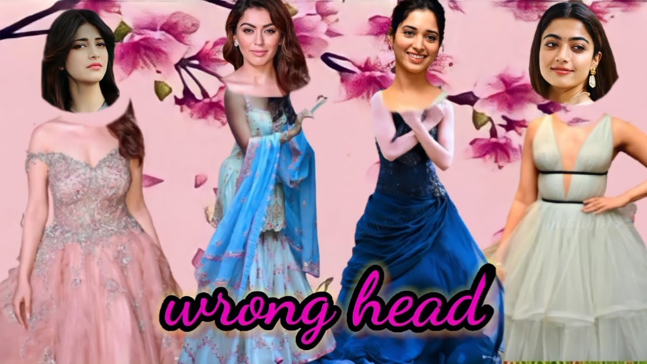 South Indian Actresses Wrong Head Fun game | part IV |mousumi's corner