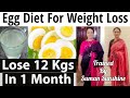 Egg Diet Plan | How To Lose Weight Fast 12 Kgs | Full Day Diet Plan For Weight Loss | Fat to Fab