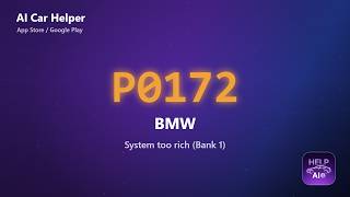 BMW P0172 Error Code Explained | System too rich