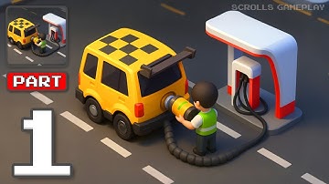 Taxi Tycoon 3D - Gameplay Walkthrough Part 1 - Pick Up Riders Get Cash (iOS, Android)