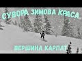 Сувора, зимова краса вершини Карпат ❄️💨🏔🏂 Драгобрат 2021