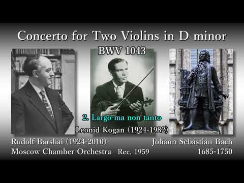 Bach: Concerto for Two Violins, Kogan & Elizabeth (1959) バッハ 2
