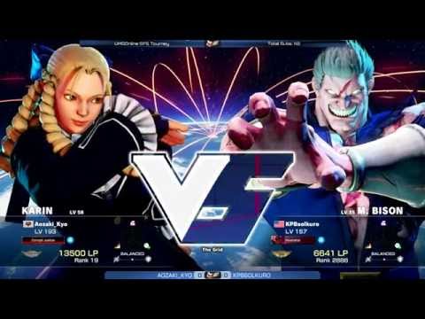 UMGGaming.com SF5 Online Tournament - Aozaki Kyo (Karin) vs KPBsolkuro (M. Bison) [720P60FPS]