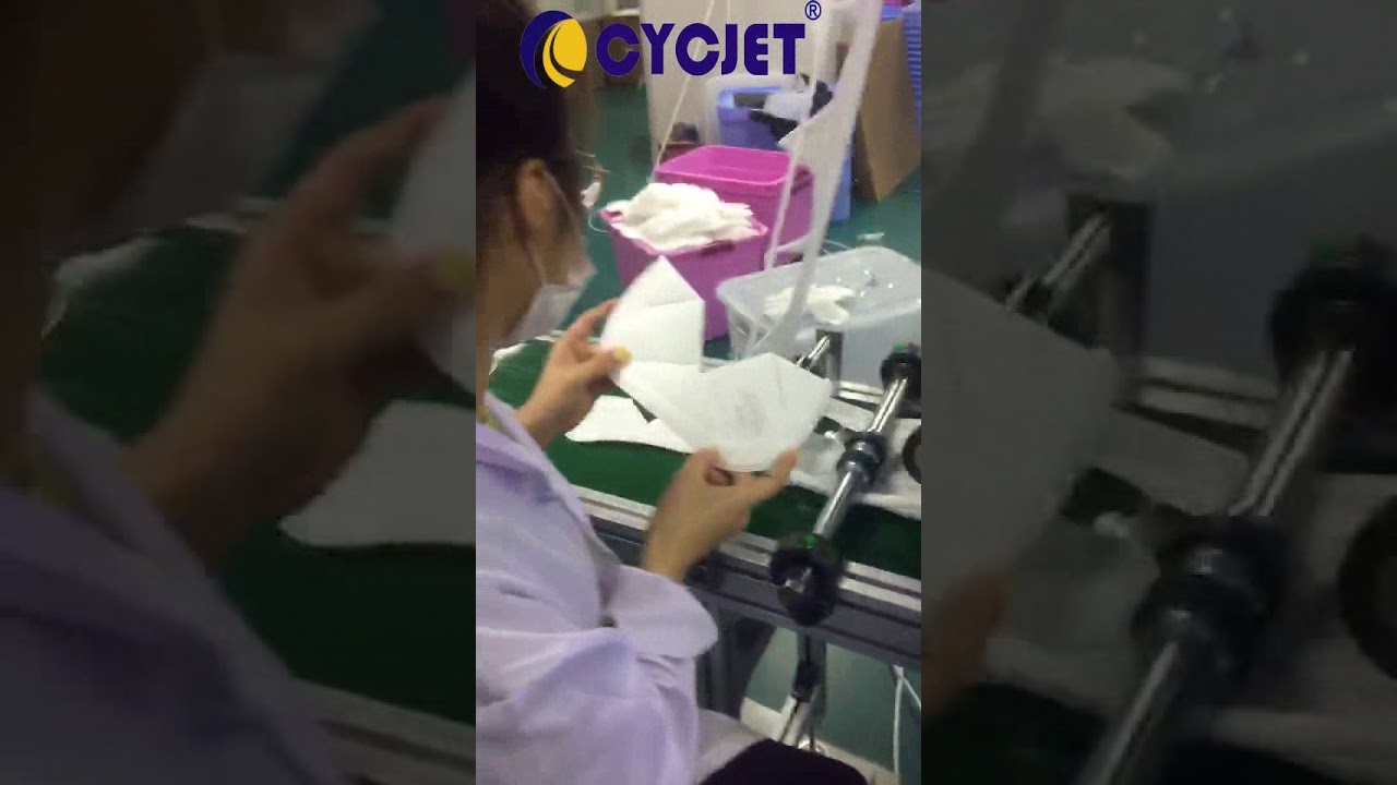 CYCJET UV inkjet printer for CE FDA marks face mask printing/Inkjet coding machine High resolution