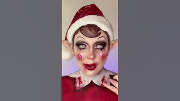 Thumbnail of Haunted Elf on the Shelf | Christmas makeup #makeuptutorial #elfontheshelf #giveityourbestshort