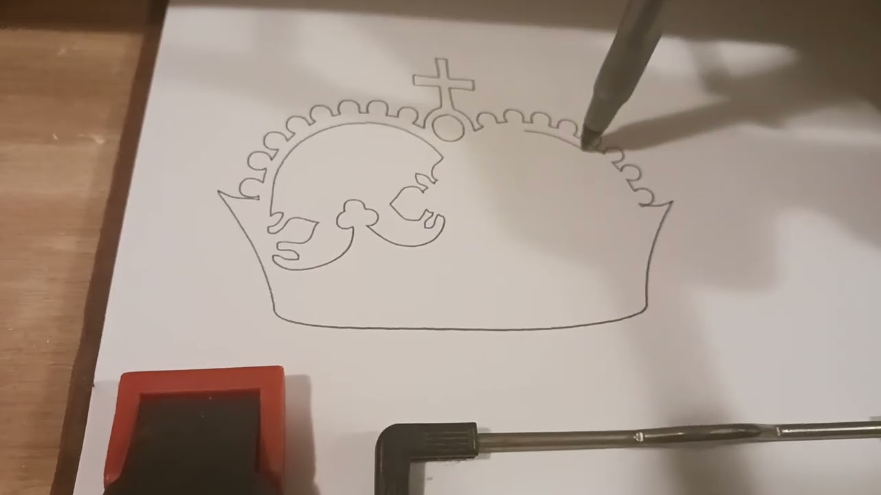 MPR&P-V2 pen-plotting the V1 crown...