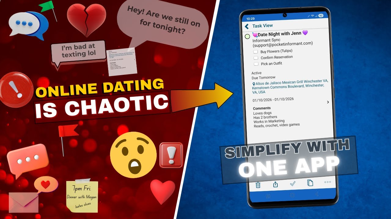 Pocket Informant for Online Dating