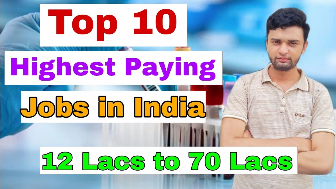 Top 10 Highest Paying Jobs in India | Best Career Options | College ...