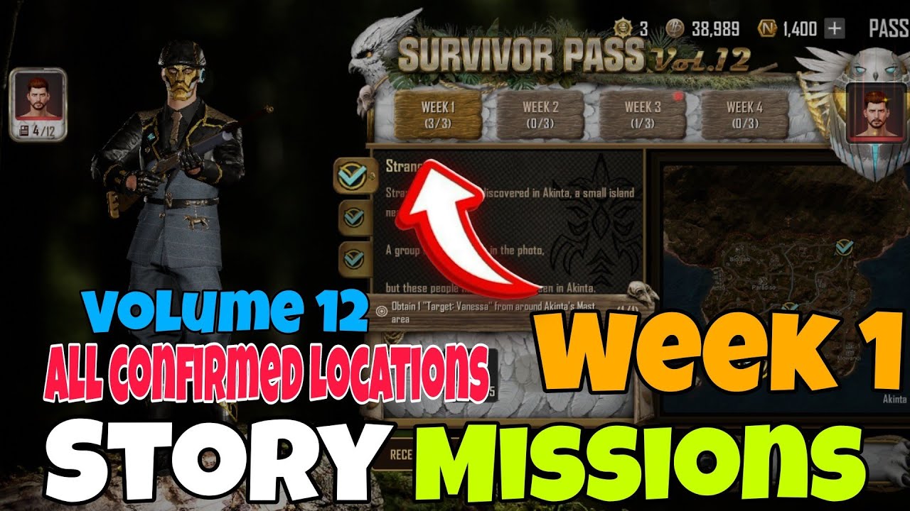 Pubg New State Survivor Pass vol 12 Story Missions | Week 1
