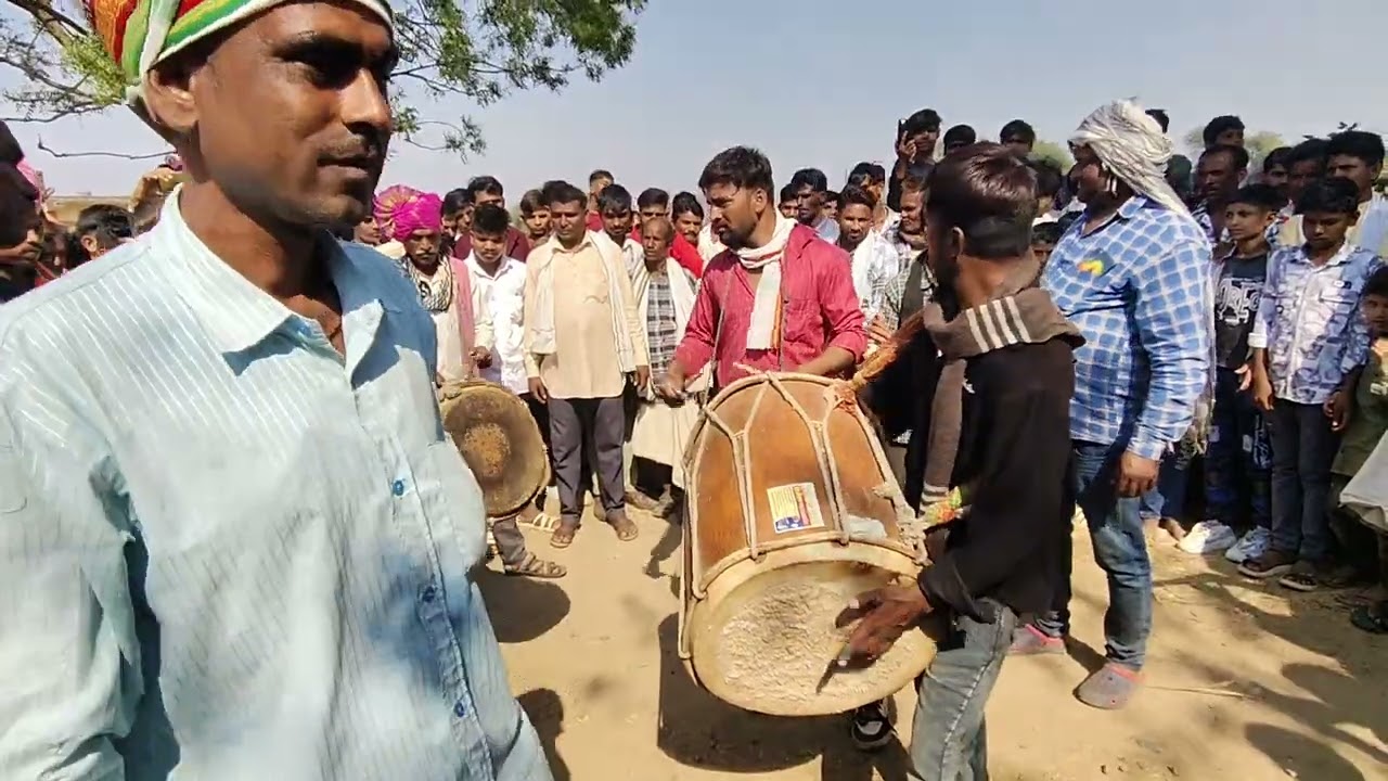 ढोल !!और मांडल !! की जोरदार टकर jhapadara में 🔥👍😎