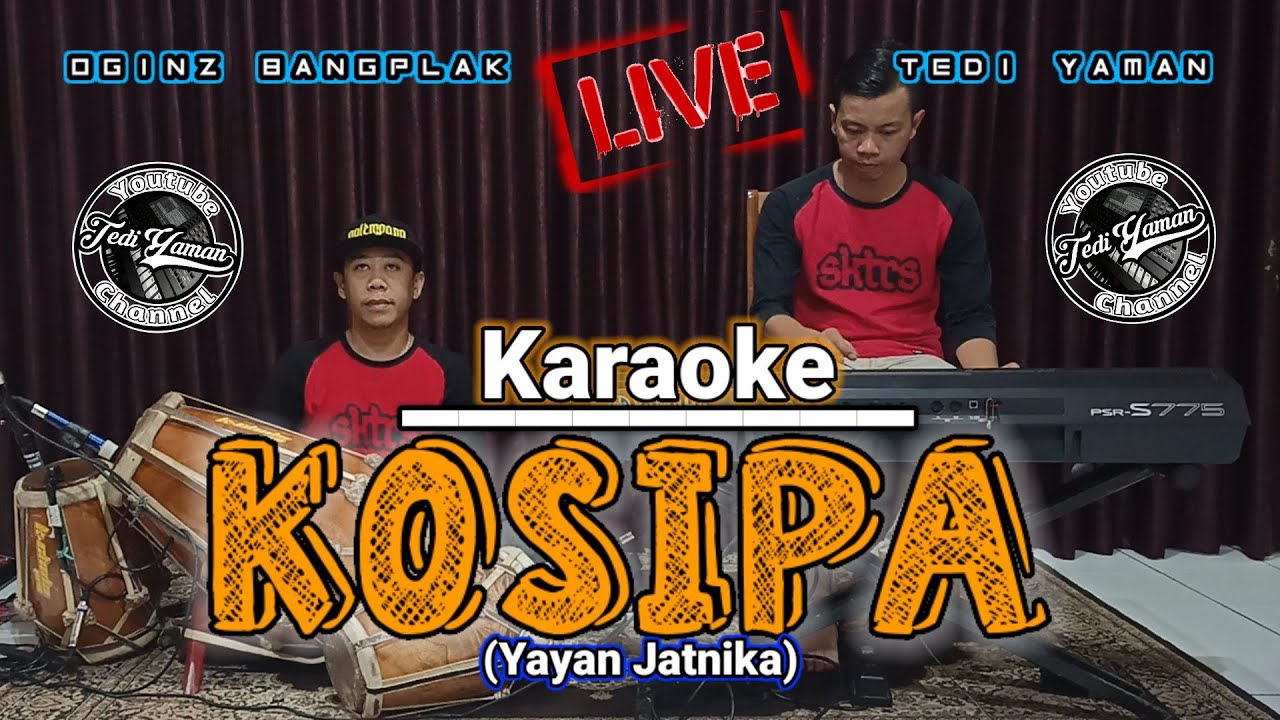 Kosipa || H.Yayan Jatnika || Karaoke Live Nada Cowok