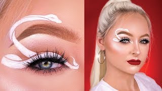 GRAPHIC SNAKE EYELINER TUTORIAL (ft. Fenty Beauty Vivid Liquid Eyeliner Trio) | mcdrew