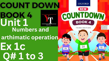 oxfordcountdown class 4 Unit 1 Ex 1c || class 4 Unit 1 Ex 1c Q#  1 to 3 💯💪 solution @ytacademy198