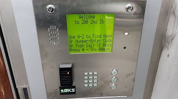 Apartment Building Intercom Entry System