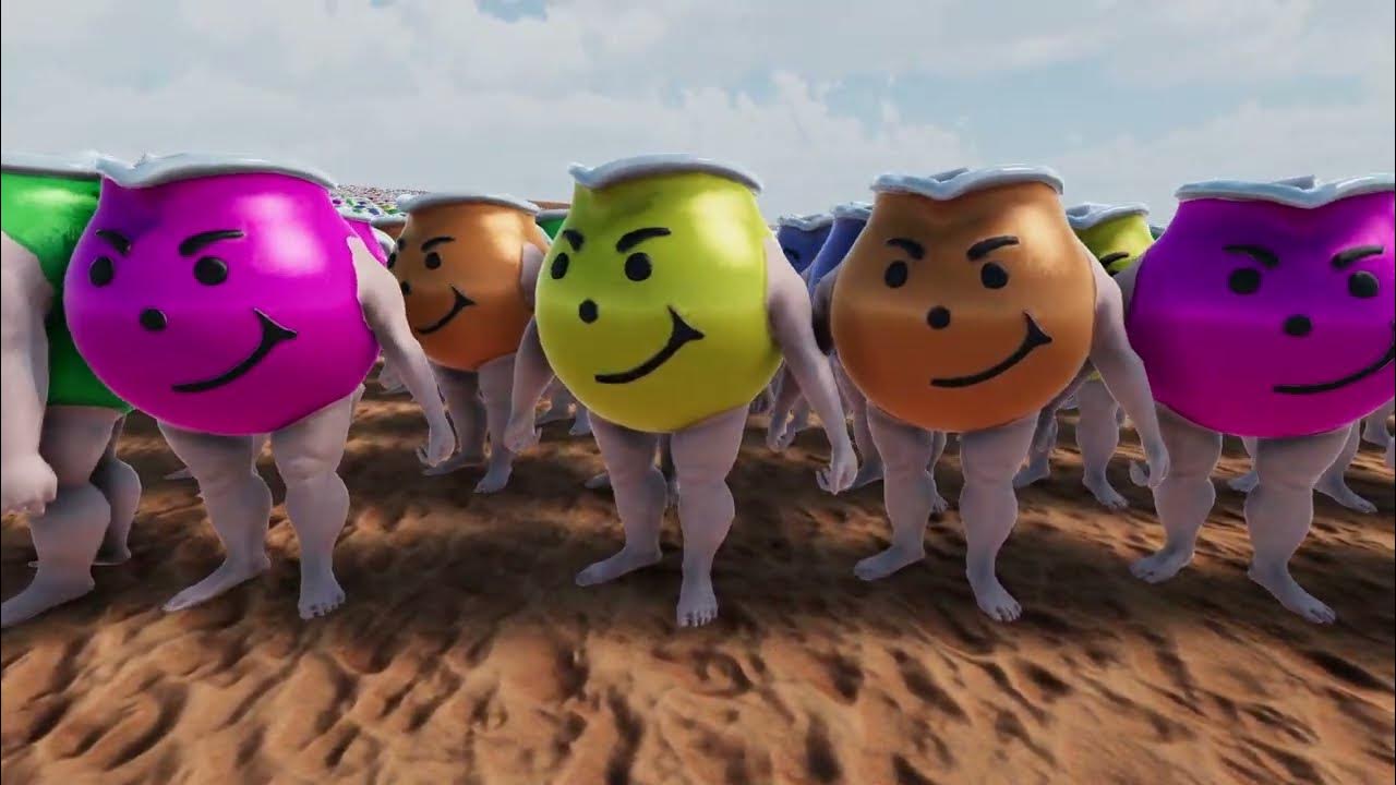 250.000 ZOMBIE vs 10.000 JUICE MAN ULTIMATE EPIC BATTLE SIMULATOR 2