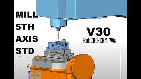 BOBCAD-CAM V30 MILL 5TH AXIS STD CAM PROGRAM