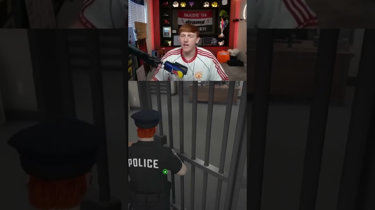 Angry Ginge says WHAT about his ARREST? #funnymoments #twitchclips #angryginge13 #arrest #gta #gtarp