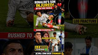 Cristiano Jr. Got Injured After Brutal Tackle 😢⚽ Ronaldo Was Shocked!