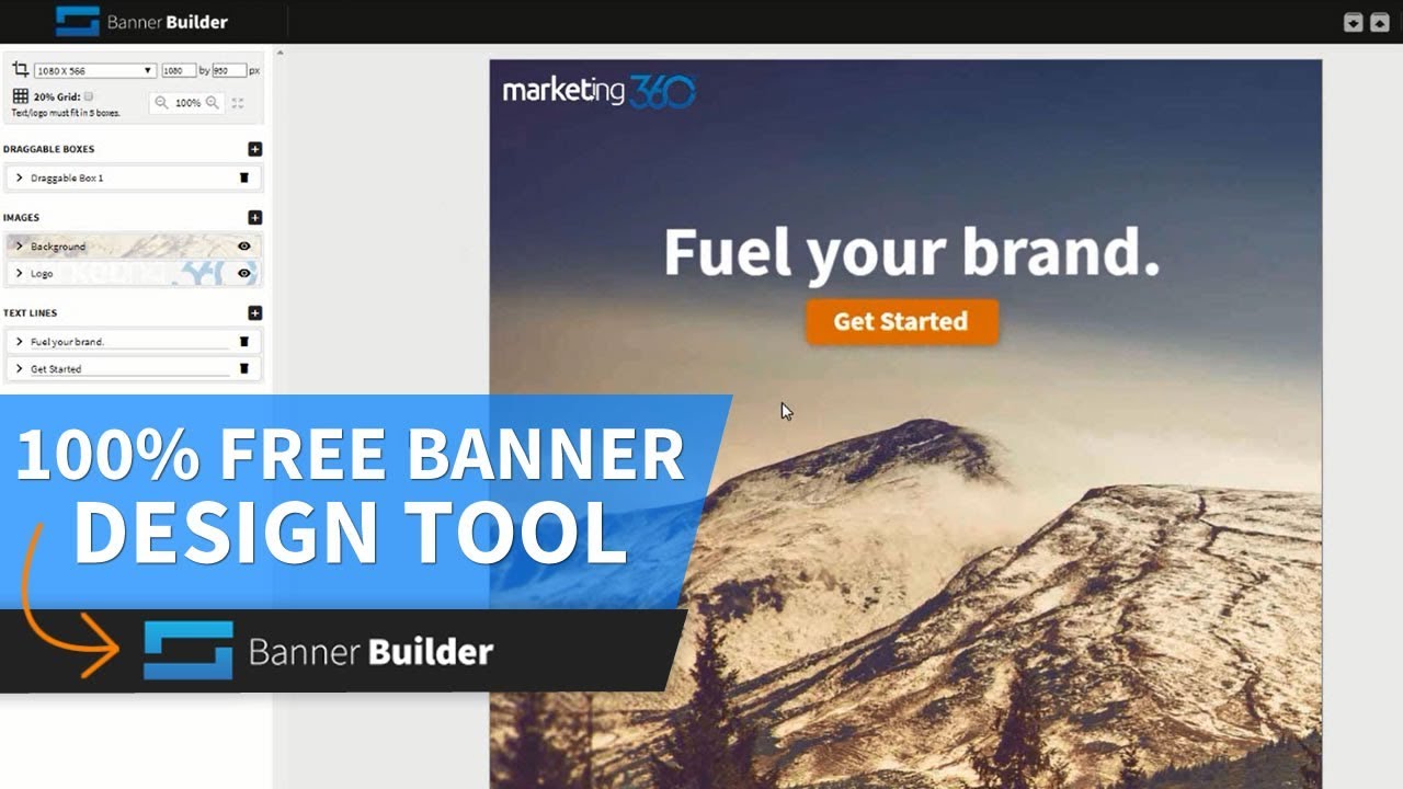 Free Banner Design Maker Banner Builder Youtube