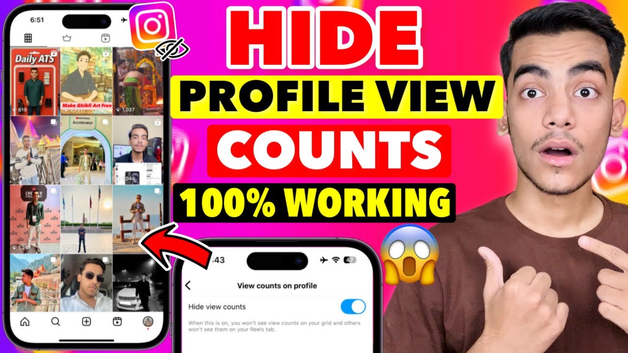 How To Hide View Counts On Instagram Profile | Hide Profile View Counts On Instagram Post