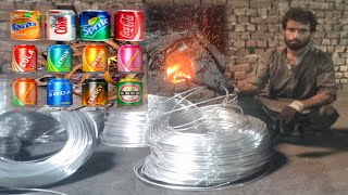 Horrible! Recycled (Trash) With Incredible Electricity Aluminiuml Wires Manufacturing  Process