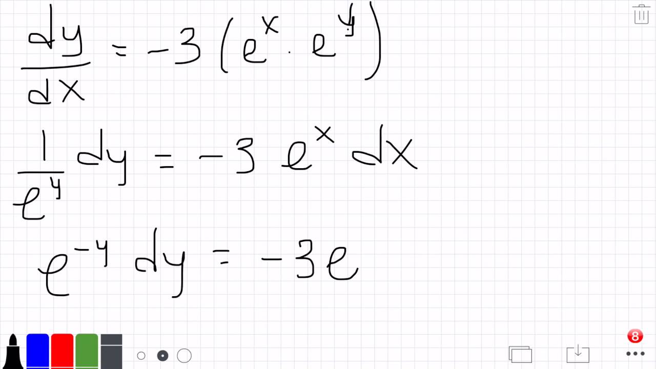 Calculus 2 Solve The Differential Equation Y 3e x y 0 YouTube calculus-2-solve-the-differential-equation-y-3e-x-y-0-youtube