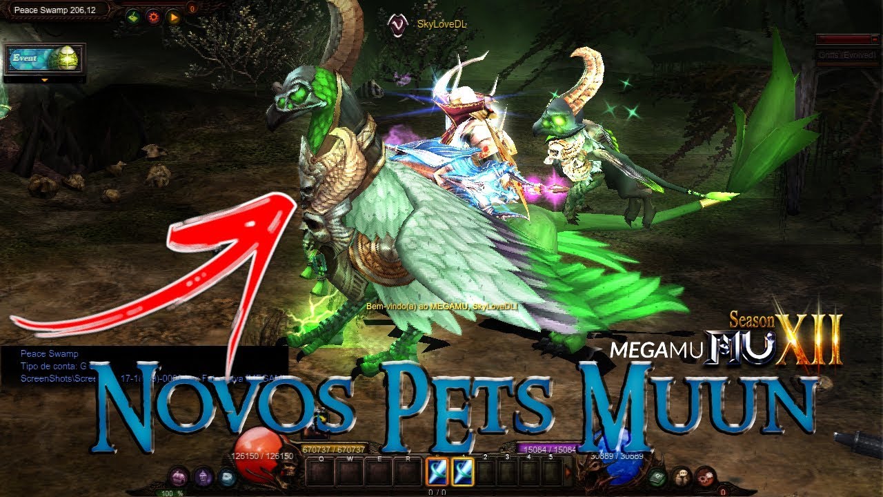 Megamu Mu Online Novos Pets Muun Season 12 Youtube