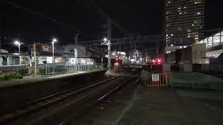 南海高野線 堺東駅12000系(12001F)特急泉北ライナー73号和泉中央行通過&泉北3000系(3519+3523編成)準急なんば行停車