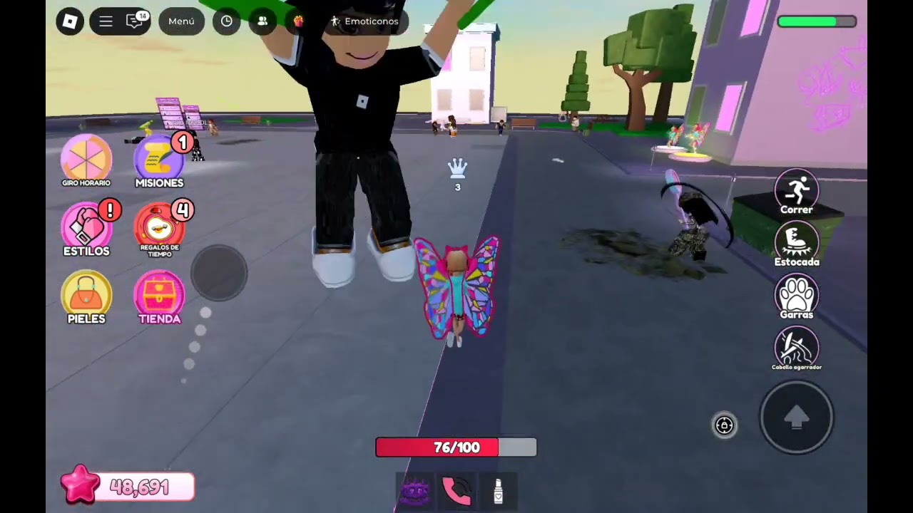 Jugando pelea de baddies con mis amigas en roblox 🍓🍓🎀