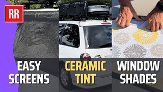 DIY Van Windows: Tinting, Shades & Bug Screens