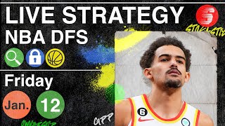 NBA DFS Strategy Friday 1\/12\/24 | DraftKings \& FanDuel NBA Lineup Picks