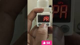 CKD pressure switch setting in different units...#automation #plc #engineering