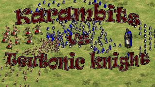 AoE2: How Many Karambit Warriors Does it Take to Kill One Teutonic Knight